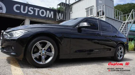 BMW 320D 17인치 고스트크롬 휠도색 + 캘리퍼도색. / 용인 처인구