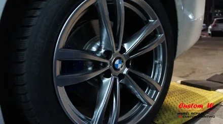 신형 2017 BMW 7시리즈 캘리퍼도색과 고스트크롬 휠도색. / 용인 처인구