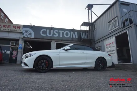 벤츠 S63 AMG 카브리올레 W217 블랙유광 휠도색 + 에어발란스, 이오나이져 레트로핏, 코딩. / 용인 처인구