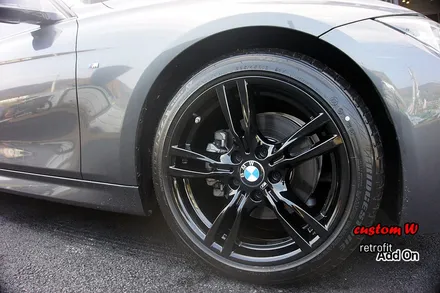 BMW F30 3시리즈 330i 400M 휠 블랙유광 휠도색. / 용인 처인구
