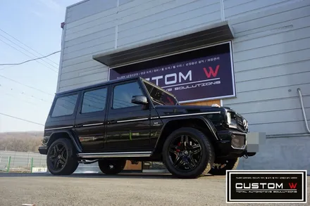 벤츠 G63AMG 지바겐 더욱 포스 넘치게 블랙유광 휠도색. / 용인 처인구