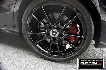 메르세데스 벤츠 C43 AMG 휠수리 후 블랙유광 휠도색. / 용인 처인구