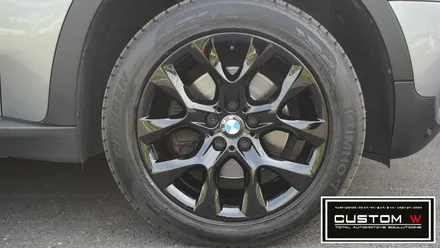 BMW X5 휠 상처수리 후 블랙유광 휠도색. / 용인 처인구