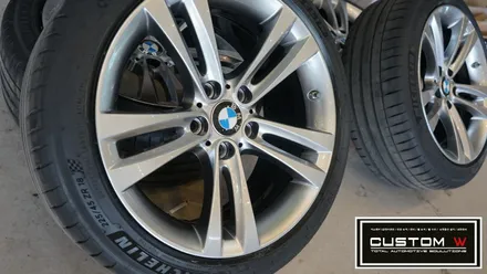 BMW 420d 그란쿠페 18인치 스포츠휠 휠 상처수리 후 고스트크롬 휠도색. / 용인 처인구
