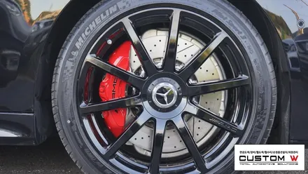 벤츠 C217 S63AMG 쿠페 더욱 강력한 퍼포먼스 스타일링을 위한 블랙유광 휠도색, 레드 캘리퍼도색. / 용인 처인구