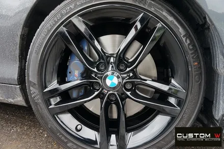 보기드문 BMW 220D 쿠페 블랙유광 휠도색. / 용인 처인구