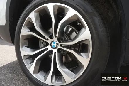 BMW X6 상처난 20인치 다이아몬드 커팅 휠 수리 복원. / 용인 처인구
