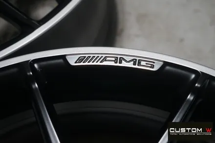 벤츠 S63 AMG 카브리올레 무광 블랙 실버 투톤 휠도색. / 용인 처인구