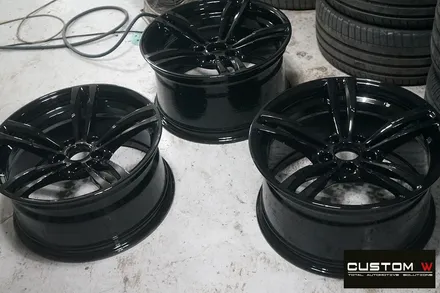 BMW M3,M4 437M 휠 상처 수리 후, 블랙 유광 휠도색. / 용인 처인구