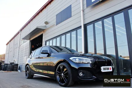BMW 118d 기존 블랙유광 휠 상처 수리(휠 복원) / 용인 처인구