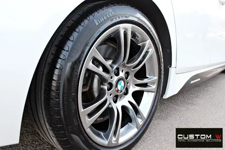BMW 528i 휠 수리 후 고스트크롬 휠 도색 / 용인 처인구