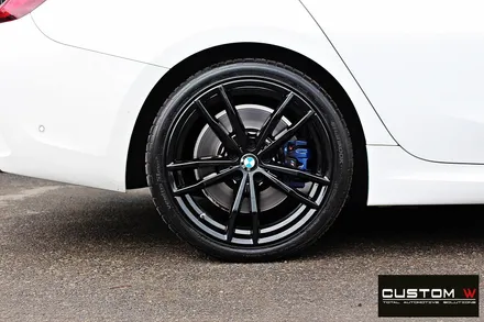 BMW G20 330i 휠 수리 후 블랙유광 휠 도색 / 용인 처인구