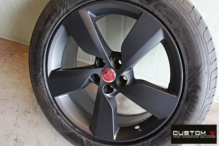 재규어 E페이스(E-PACE) 휠 상처 수리 후 무광 건메탈 휠도색 / 용인 처인구
