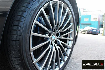 BMW G12 740LI 휠 상처 수리 후 고스트 크롬 휠도색 / 용인 처인구