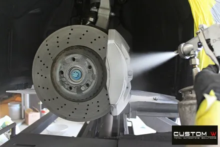 벤츠 CLS53 AMG 무광 투톤 휠도색 + 레드 캘리퍼 도색 / 용인 처인구