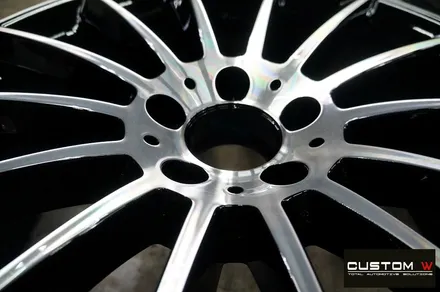 벤츠 CLS450 20인치 마차휠 휠 상처 수리 후 다이아몬드 컷팅 휠 복원 / 용인 처인구