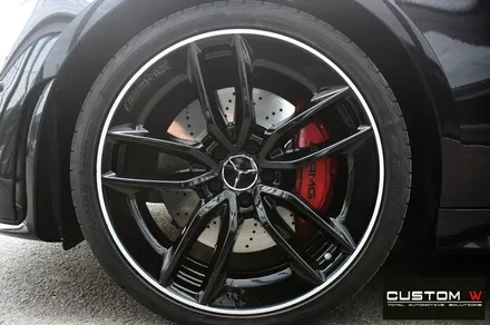 벤츠 CLS53 AMG 휠 상처 수리 후 블랙 실버 투톤 유광 휠도색 / 용인 처인구