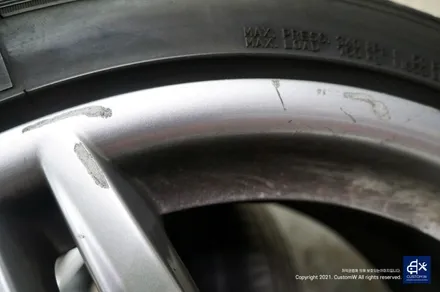 BMW 530d 휠수리 후 블랙유광 휠도색 / 용인 처인구