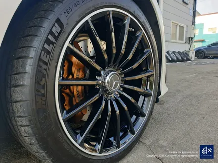 벤츠 GT43 AMG 박리 후 블랙실버 유광 투톤 휠도색 / 용인 처인구