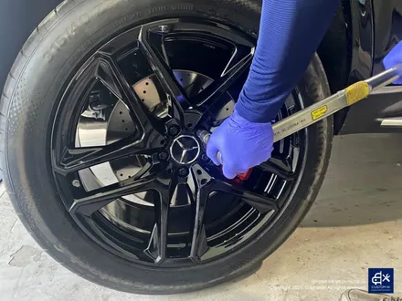 벤츠 GLE53 AMG 기존 고객님 휠수리 후 블랙유광 휠도색 / 용인 처인구