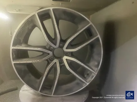 벤츠 CLS53 AMG 블랙실버 투톤 유광 휠도색 + 레드 캘리퍼 도색 / 용인 처인구
