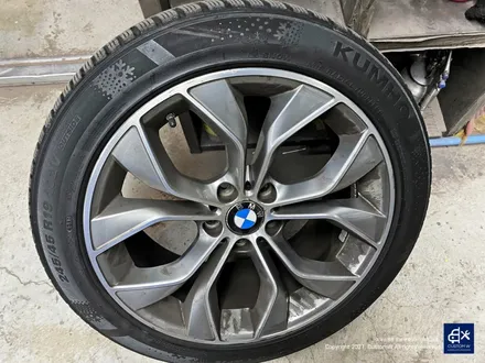BMW X4 박리 후 블랙 폴리시 휠도색 + 블루 캘리퍼 도색 / 용인 처인구