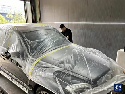 벤츠 GLK220 휠수리 후 블랙유광 휠도색 + 부식 제거 후 레드 캘리퍼 도색 / 용인 처인구