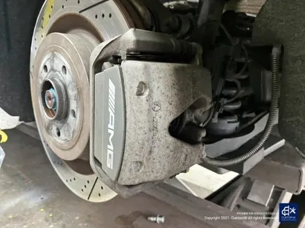 벤츠 C63 AMG 블랙 실버 투톤 유광 휠도색 + 레드 캘리퍼 도색 / 용인 처인구