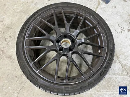 벤츠 C63 AMG 쿠페 휠수리 후 무광블랙 휠도색 + 레드 캘리퍼 도색 / 용인 처인구