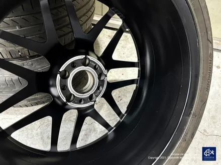 벤츠 S63 AMG 휠 상처 수리 후, 사틴 블랙 / 무광  블랙 실버 투톤 무광  복원 도색 / 용인 처인구