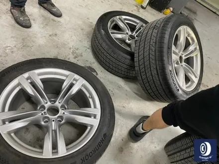 BMW F15 X5 30D 블랙 유광 휠도색 + 부식 제거 후, 캘리퍼 도색 허브 방청 코팅 작업까지_! / 용인 처인구