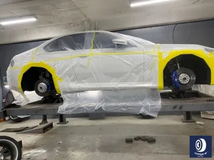 BMW G87 M2 정품 930M 앞 19인치 뒤 20인치 하이그로시 블랙 (검정 유광) 휠도색 + 레드 캘리퍼 도색 / 용인 처인구