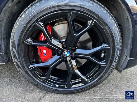 BMW G06 X6 블랙유광 휠도색 + 레드 캘리퍼 도색 / 용인 처인구