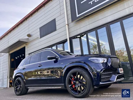 벤츠 GLE53 AMG 휠수리 후 블랙유광 휠도색 & 레드 캘리퍼 도색 / 용인 처인구