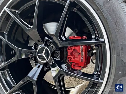 벤츠 GLC43 AMG 휠수리 후 투톤 유광 휠도색 + 레드 캘리퍼 도색 / 용인 처인구