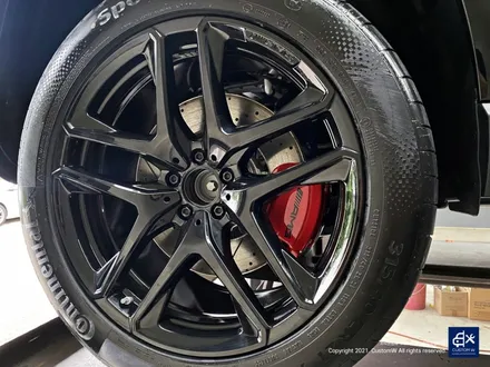 벤츠 GLE53 AMG 블랙 유광 휠도색 + 레드 캘리퍼 도색 / 용인 처인구