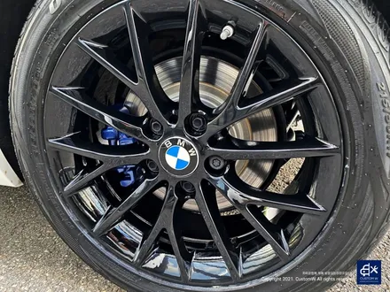 BMW 118d 휠수리 후 블랙유광 휠도색 + 블루 캘리퍼 도색 / 용인 처인구