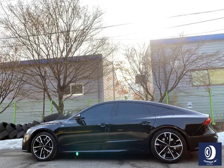 아우디 A7 55TFSI e 20인치 다이아몬드 커팅 가공을 이용한 블랙 폴리시 휠 커스텀 +  부식 방지 블랙 컬러로 캘리퍼 도색 작업까지_! / 용인 처인구
