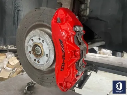 벤츠 GLE63 AMG 휠 도색 불량 재작업 약품 박리 제거 후, 사틴 블랙 + 실버 투톤 휠도색 + 레드 캘리퍼 도색 / 용인 처인구