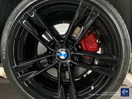 BMW 640d 휠수리 후 블랙유광 휠도색 + 레드 캘리퍼 도색 / 용인 처인구