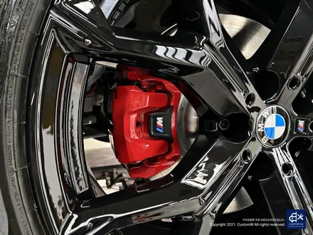 BMW X6 40i 신차 741M 블랙유광 휠도색 + 레드 캘리퍼 도색 / 용인 처인구