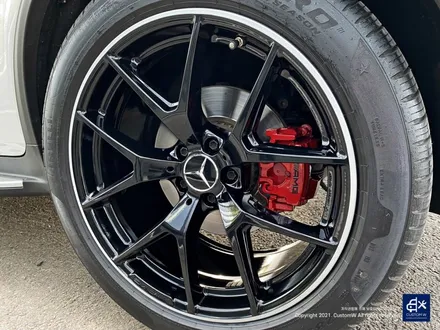 벤츠 GLC43 AMG 휠수리 후 투톤 유광 휠도색 + 레드 캘리퍼 도색 / 용인 처인구