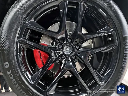 벤츠 GLE53 AMG 블랙 유광 휠도색 + 레드 캘리퍼 도색 / 용인 처인구