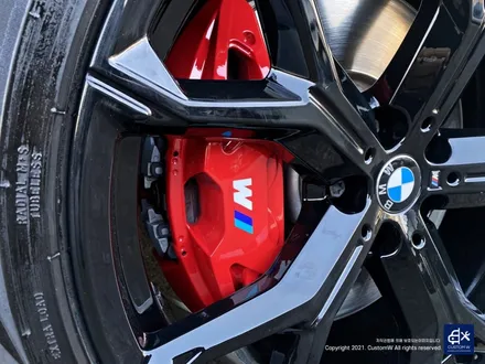BMW G06 X6 블랙유광 휠도색 + 레드 캘리퍼 도색 / 용인 처인구