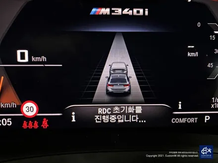 BMW G20 M340i 블랙유광 휠도색 + 실버 캘리퍼 도색 / 용인 처인구