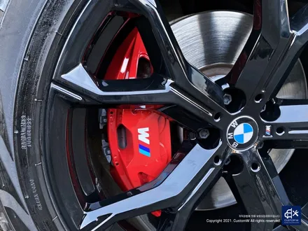 BMW G06 X6 블랙유광 휠도색 + 레드 캘리퍼 도색 / 용인 처인구