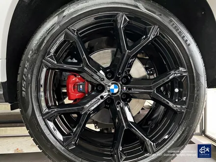 BMW X6 40i 신차 741M 블랙유광 휠도색 + 레드 캘리퍼 도색 / 용인 처인구