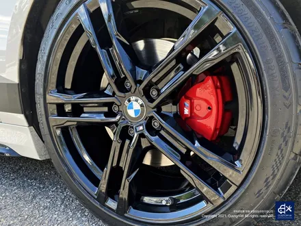 BMW 118d 819M 블랙유광 휠도색 + 레드 캘리퍼 도색 / 용인 처인구