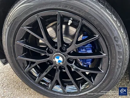 BMW 118d 휠수리 후 블랙유광 휠도색 + 블루 캘리퍼 도색 / 용인 처인구