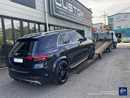 벤츠 GLE53 AMG 휠수리 후 블랙유광 휠도색 & 레드 캘리퍼 도색 / 용인 처인구